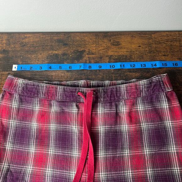 Duluth Trading Co. Men's Plaid Cargo Lounge Pajama Pants Drawstring Sz L x 31 - Picture 10 of 11